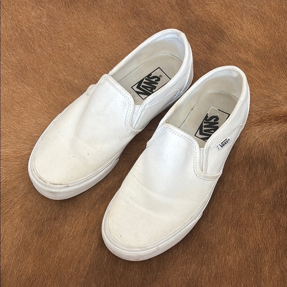 Vans Classic White Slip-Ons